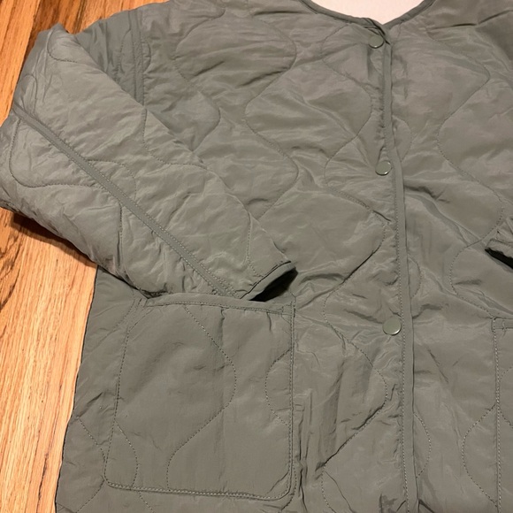 Velvet Heart Quilted Puffer Jacket - Gray - Picture 3 of 8